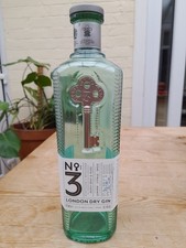 Empty 700ml Green Glass No 3 Gin Bottle And Cork, Key Design  - Craft Project?