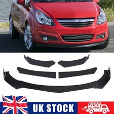 Lower Glossy Front Splitter Spoiler Bumper Lip For Vauxhall Opel Corsa C MK3