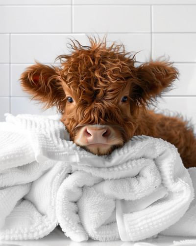 Baby highland cow funny - ,