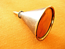 CONICAL Tin Oiler with brass spout.  Rifle / Machine use. Thumb popper.  V.G.