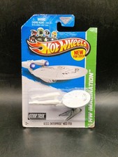 Hot Wheels Star Trek U.S.S Enterprise Model Car (B301) Poor Card Condition 