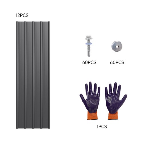 12pcs metal galvanized roof - galvanized,