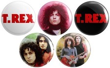 5 x T Rex Marc Bolan BUTTON