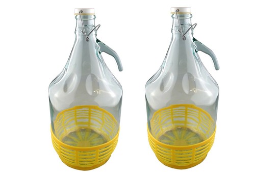 Glass demijohn carboy - 5l,