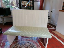 Pub/kitchen bench used, painted with wipe clean seat.Suit summerhouse,home bar, 