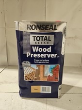 RONSEAL RSLWPCL5L 5 Litre Total Wood Preserver - Clear 5L (Damaged Tin)