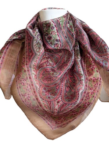 Unisex handmade silk - handmade, square