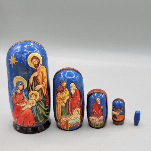 Nativity scene russian nesting - russian,