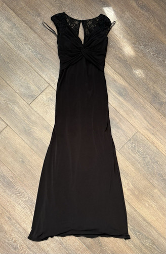 Mori lee black lace - mori, v-neck