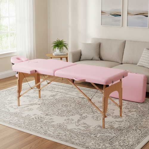 Portable massage bed wooden - portable,