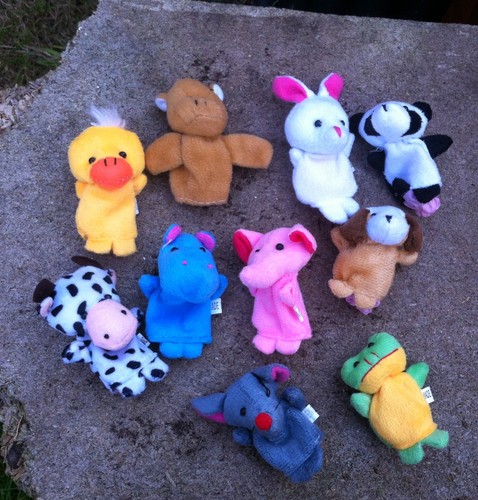Animal finger puppets 10 - animal,