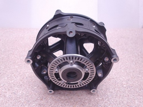 Spoke wheel front - wheel, hub
