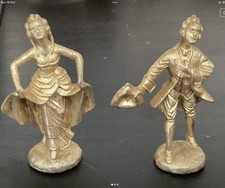 Pair Of Vintage Courting Lady & Gentleman Figurines - Good Condition
