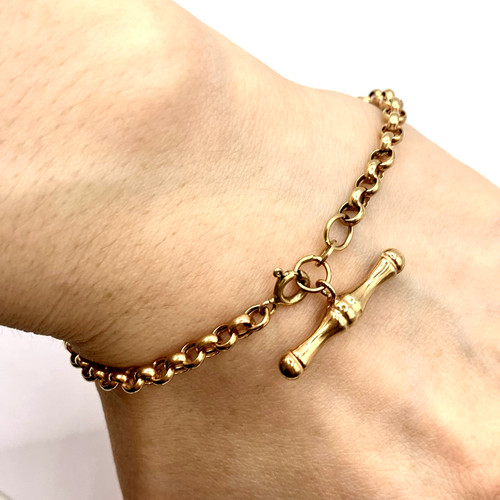 Bar belcher 9ct gold - belcher,