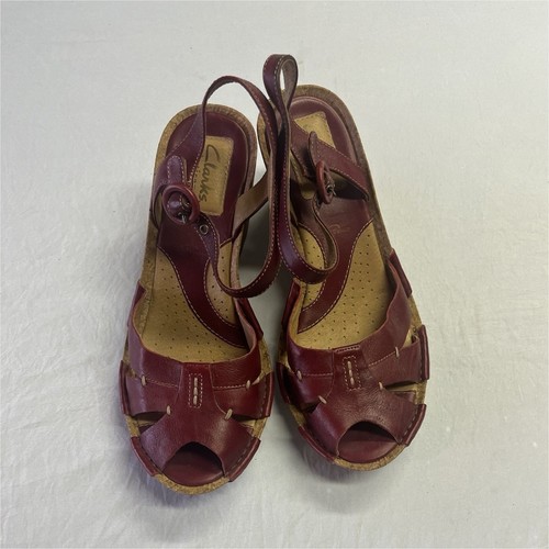Clarks artisan red leather - clarks,