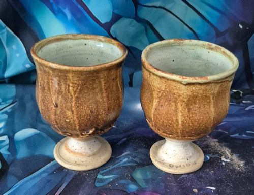 Vintage studio pottery pair - studio,