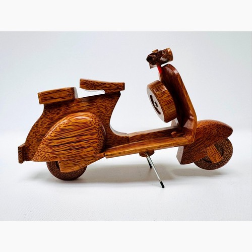 Wooden vespa style scooter toy - wooden,