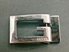 Vintage Gucci “G” Logo Belt Buckle Silver-Tone – Fits 3 cm Strap