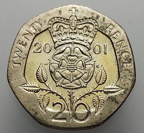 Great britain pence 2001 - great, 20