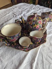 Royal Winton Hazel Art Deco Breakfast Set & Butter Dish Cover