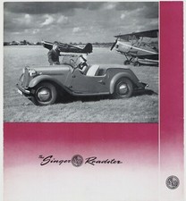 Singer SM 1500 Roadster 1953-1954 UK Market Foldout Sales Brochure