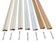 Howdens style kitchen cornice pelmet gloss/mat white cream ivory beech oak 40x30