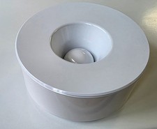 Windproof Ashtray Lidded White