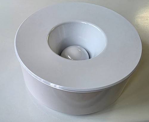 Windproof ashtray lidded white - windproof,