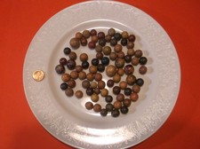 LOT OF 80 VINTAGE CLAY MARBLES