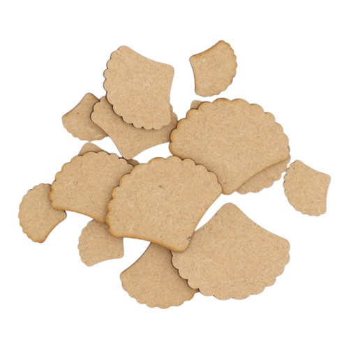 Wooden sea shell scallop - wooden, mdf