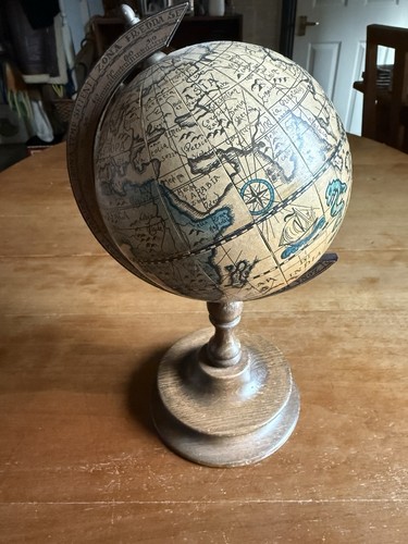 Vintage old world globe made - world,
