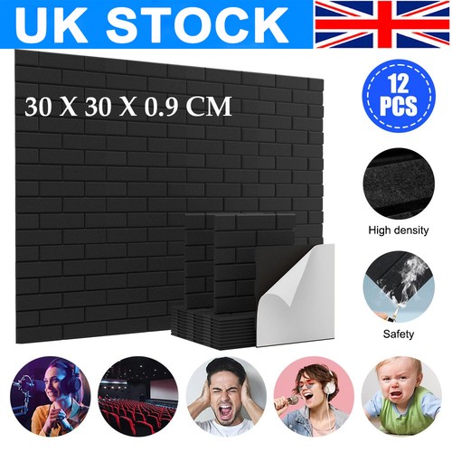 12x acoustic 9mm tiles - 9mm,