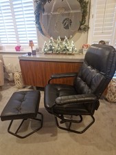 A 1970's Danish Black Leather