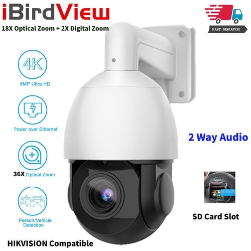 8mp 36x zoom poe ptz - 4k,