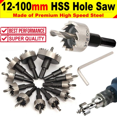 Hss hole saw drill - saw, 12-100