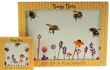 Busy Bumble Bee Place Mats And
