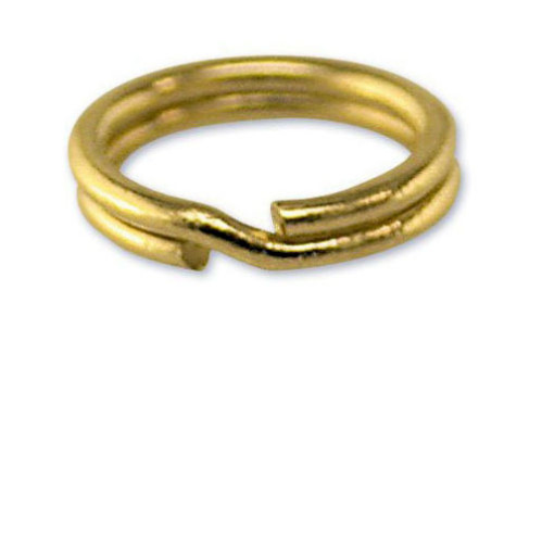 Gold split ring 9ct yellow - split,