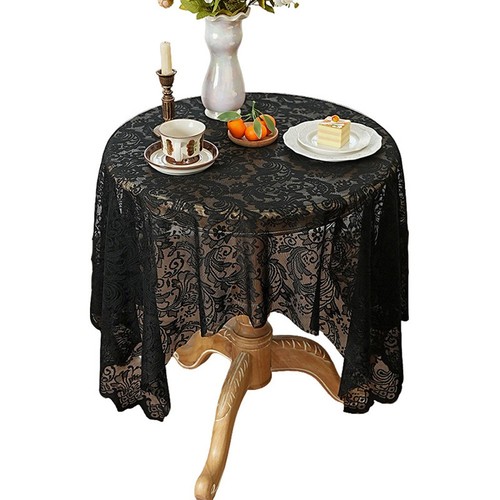 Lace hollowed table cover - lace,
