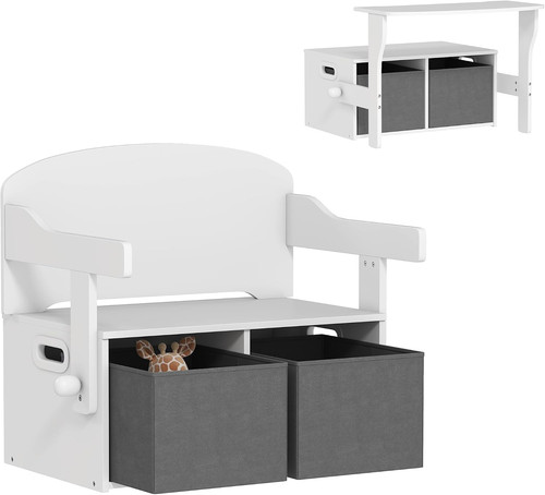 Kids storage bench with - 3,