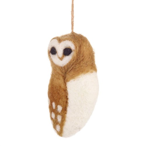 Christmas decoration felt owl - christmas, decoration,