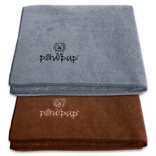 PAWPUP Dog Towel 100cm x 60cm Super Absorbent Microfiber Pet Towel (Pack of 2)