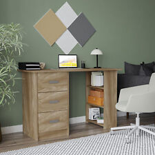 Large Computer Desk Office Makeup Vanity Dressing Table Bedroom Drawers Shelves