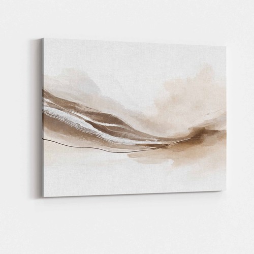 Neutral abstract canvas wall - abstract,