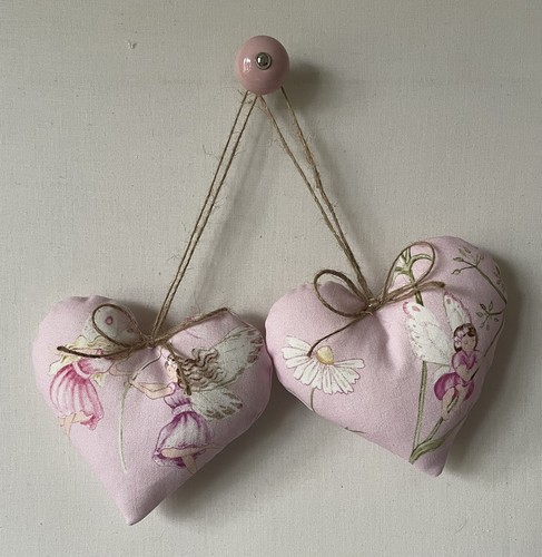 Pair heart door hangers - of,