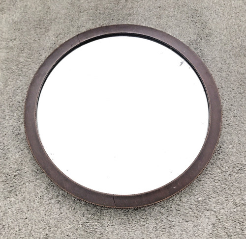 Antique round wooden - round, bevelled