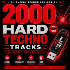 2000 Hard Techno Tracks USB