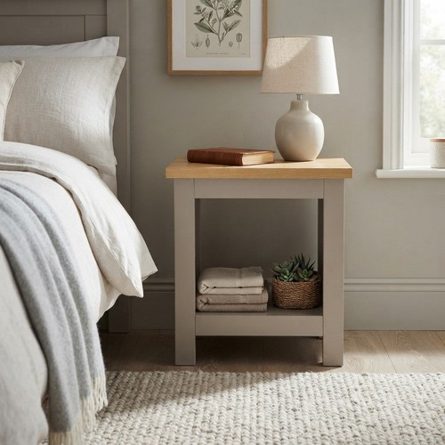 Lancaster grey oak - grey, side