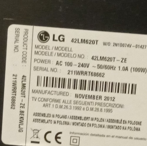 42lm620t 42in led 1080p - lg,