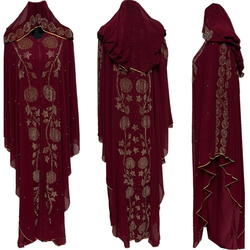 Women stone works abaya - stone,