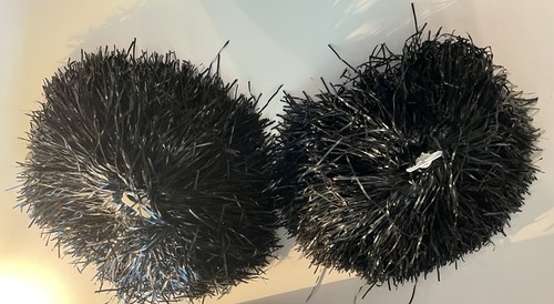 Black cheerleader pom - cheerleader,